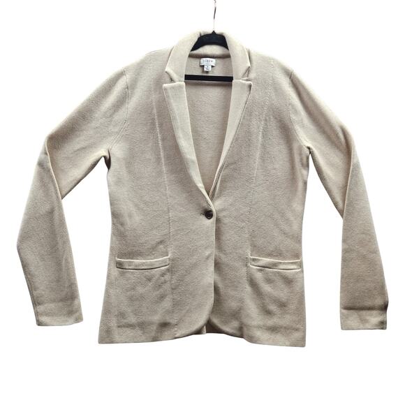 Re-imagined by J Crew Sweater Jacket Size S Cream Color Classic Professional - Picture 2 of 11